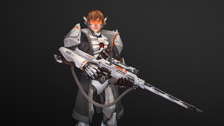 Apollo - mercenary sniper 3D Model