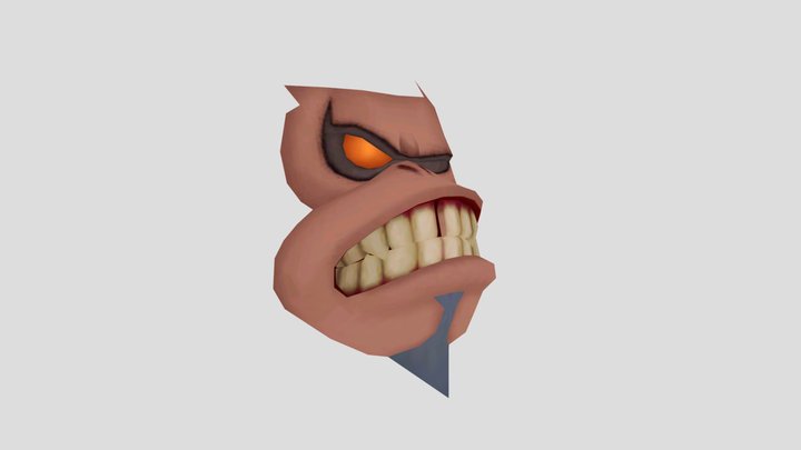 Ninja Kong's Face 2 – Modello 3D gratuito STL