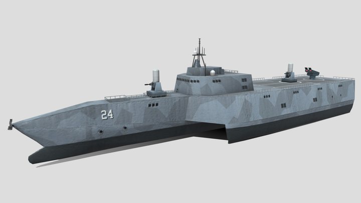USS INDEPENDENCE  LCS-2 – Gratis 3D-model STL