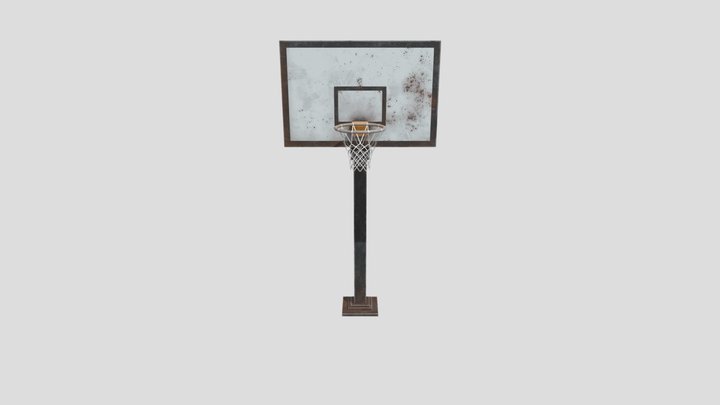 Basketball Hoop Scary Baboon 3D Model
