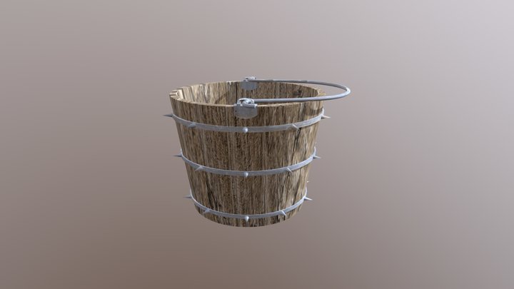 Bucket Texture 3D Model