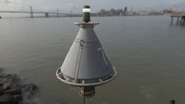 Buoy River Conical RB-4 Type-1 3D Model