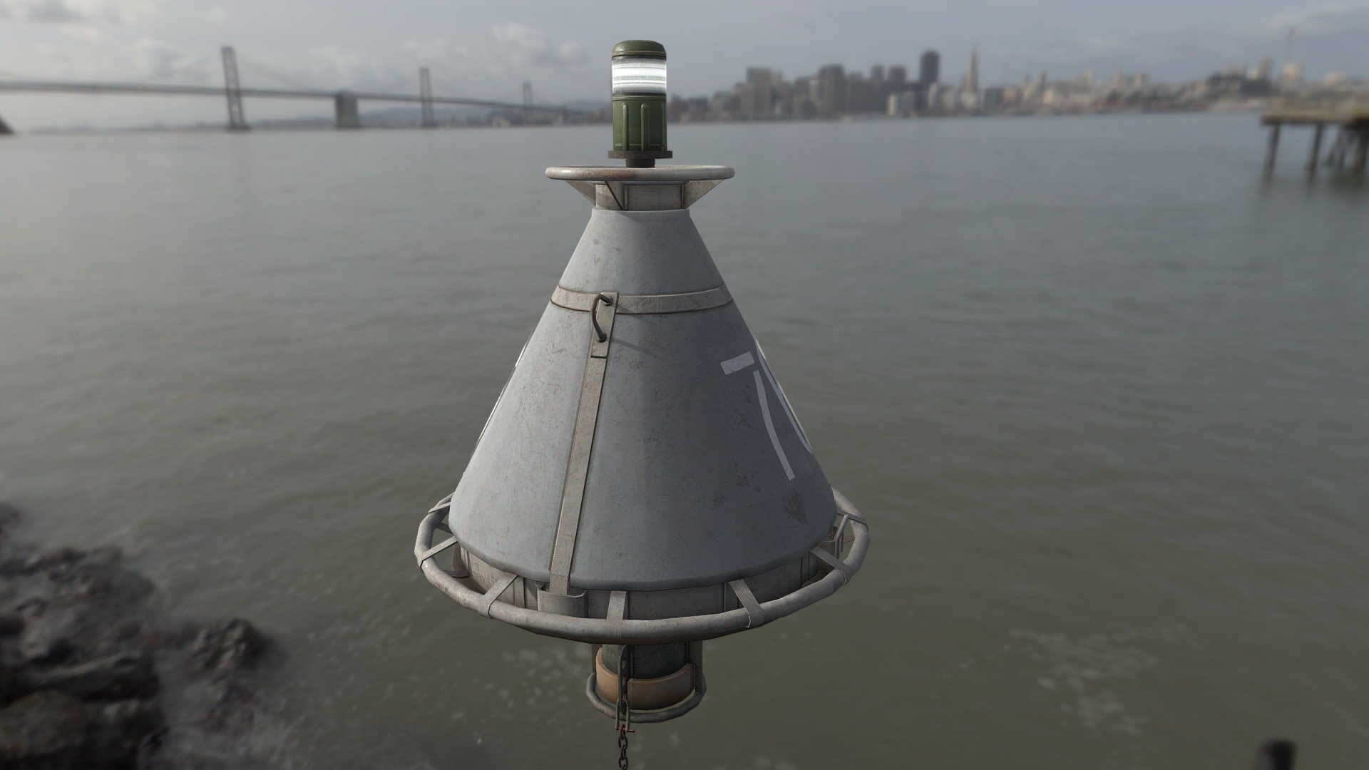 Buoy River Conical RB-4 Type-1 - 3D model by ShipSIM [7db18c1] - Sketchfab