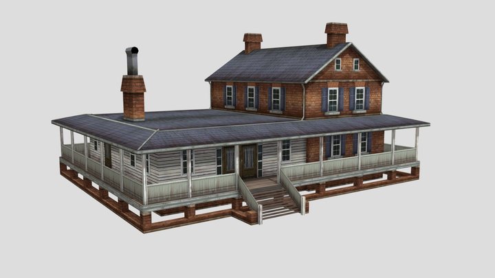 Old Farm House 3D Model