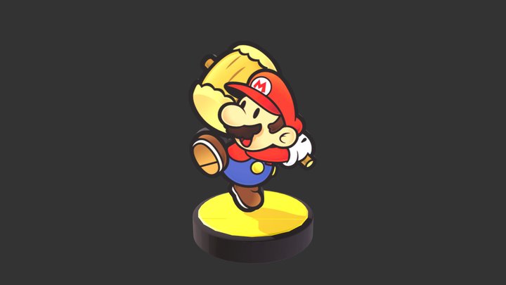 Paper Mario Custom Amiibo 3D Model