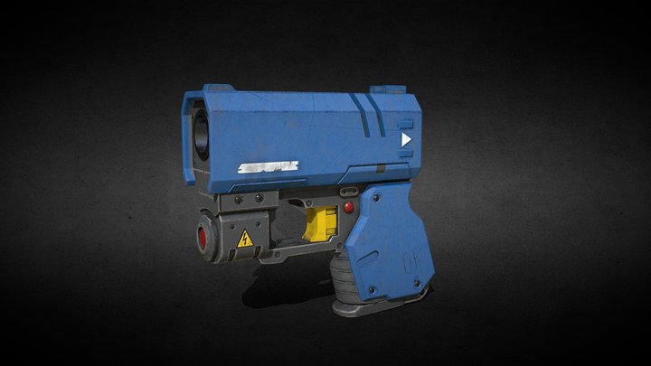 Compact Gun 3D Model