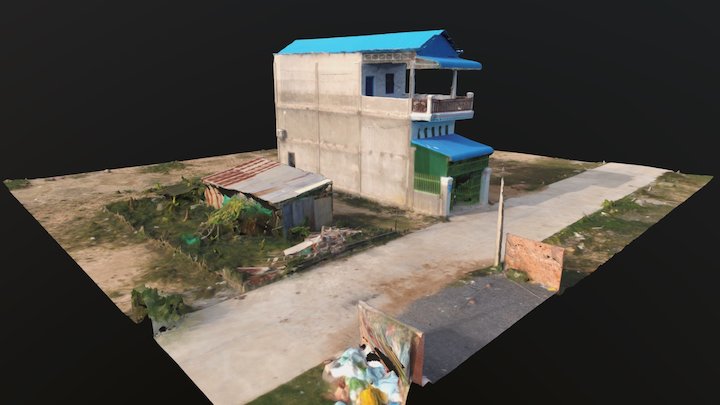 Cambodian house, the "Chinese bloc" 3D Model