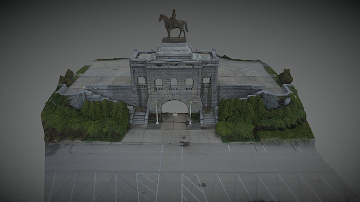Ulysses S. Grant Memorial,  Chicago, IL 3D Model