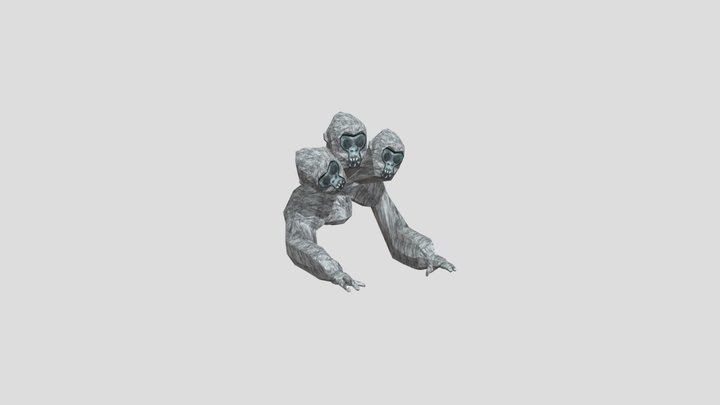 clouds_gorilla_horror_hydra 3D Model