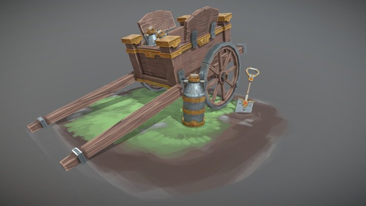 [Student Work] The Dwarf Farmer's Toolkit 3D Model