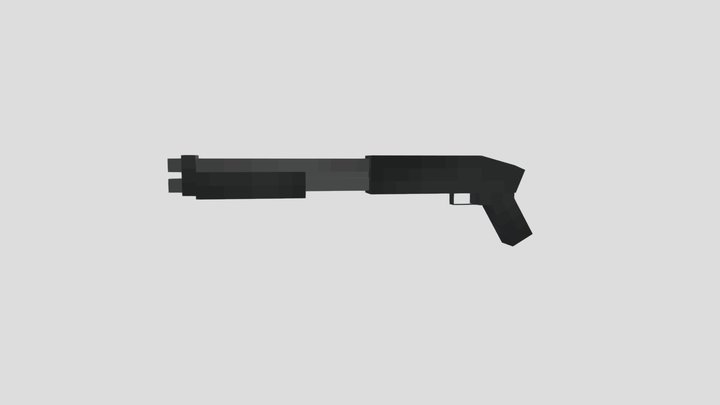 Low Poly Mossberg500 3D Model