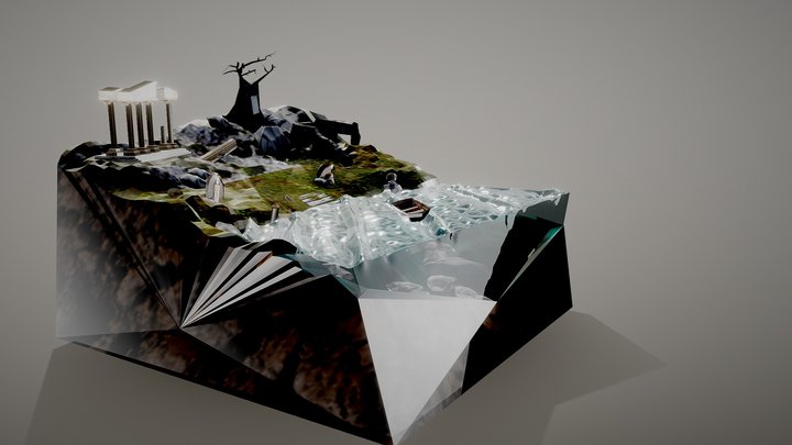 Ancient Greek Diorama 3D Model