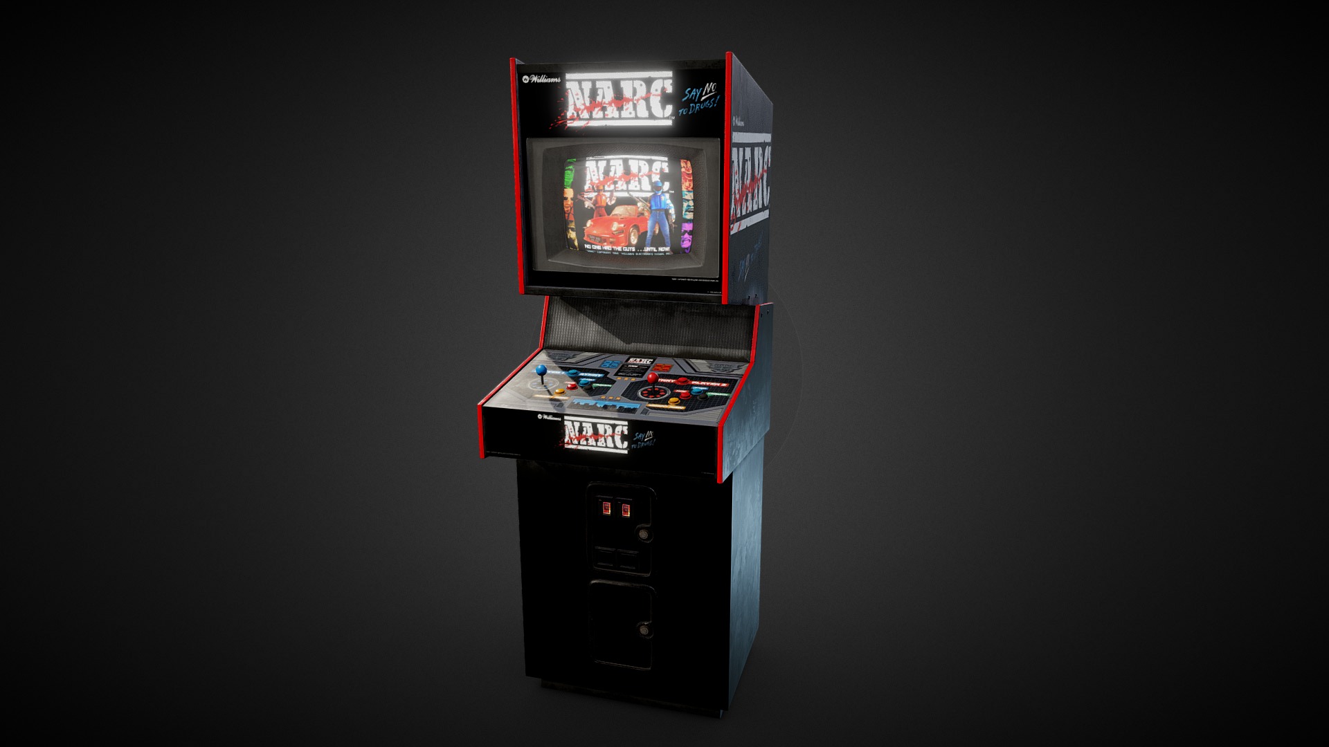 3D model Narc - This is a 3D model of the Narc. The 3D model is about a machine with a screen.