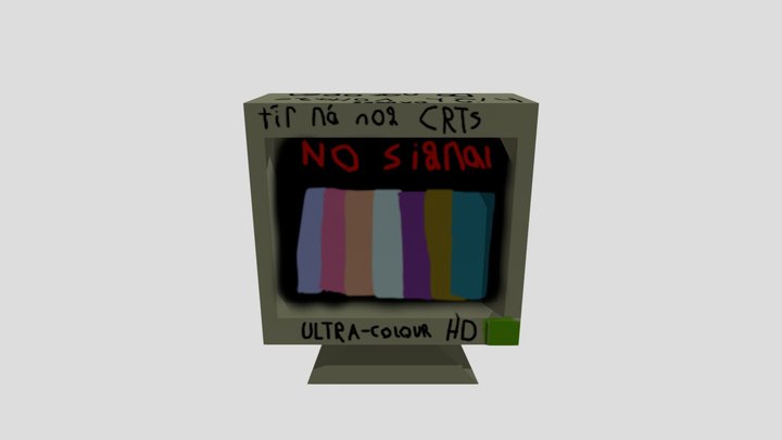 Tir Na Nog CR Ts ULTRA-colour CRT. 2021 3D Model