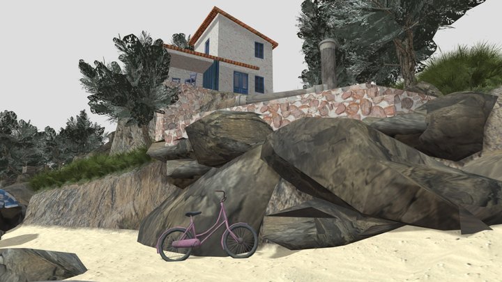DAE Diorama - By the ocean 3D Model