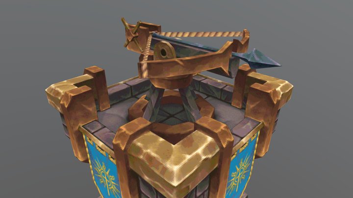 Lowpoly Tower 3D Model