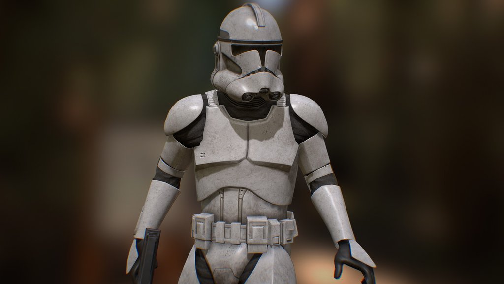 **OLD** Phase II Clone Trooper + DC-15s (Rigged)