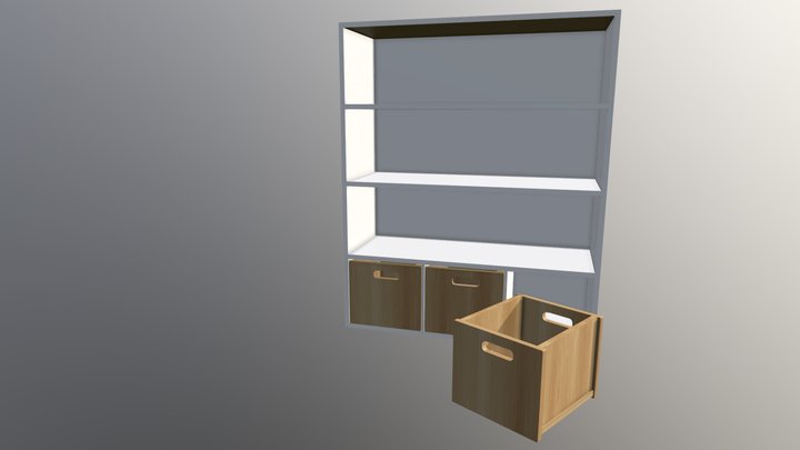 Bookcase 2 3D Model