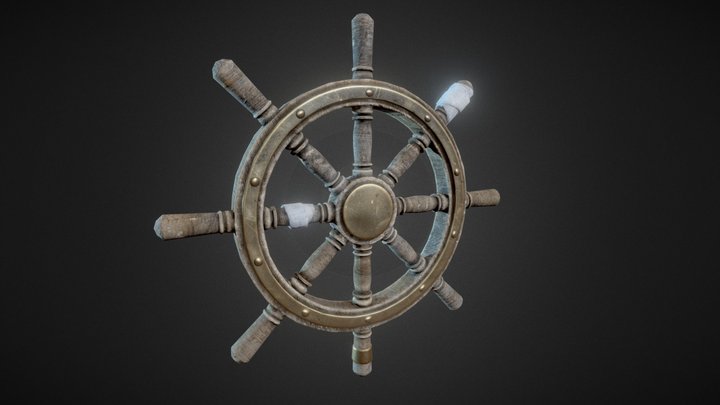 Ship's wheel 3D Model