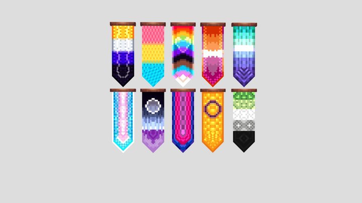 Stitched with Pride - Pride Flag Tapestries 3D Model