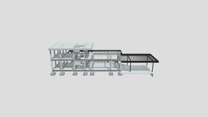 MODELO 3D ESTRUCTURA LR HOUSE 3D Model