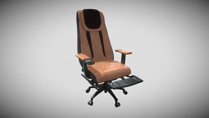 Office Massage Chair(Back_Only) 3D Model