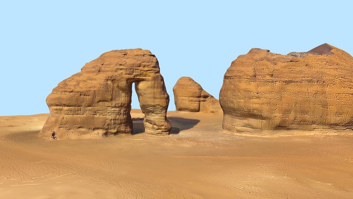 Elephant Rock Mountain, Saudi Arabia 3D Model