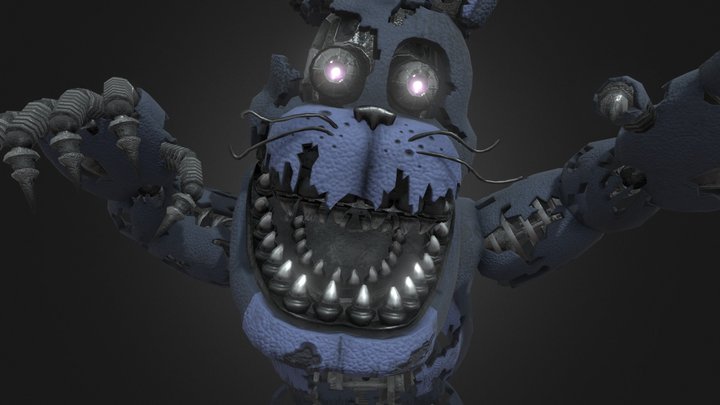FNaF HW Nightmare Bonnie Remesh & ReTexture