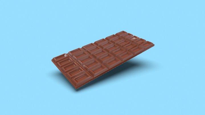 Funisaki's Chocolate plate 3D Model
