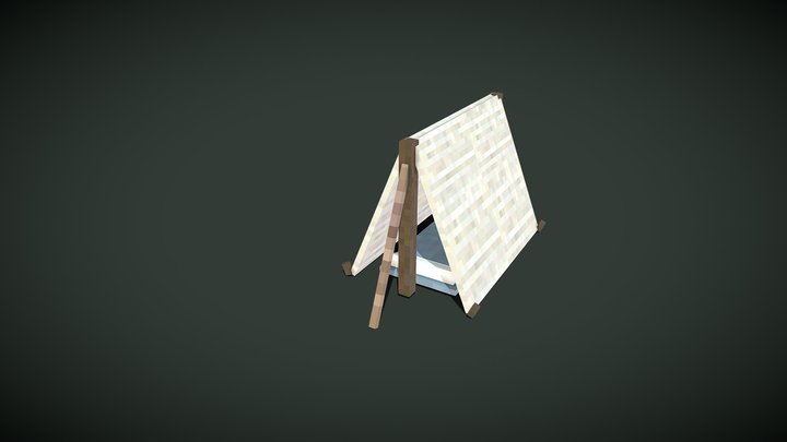 Minecraft Camp Tent 3D Model