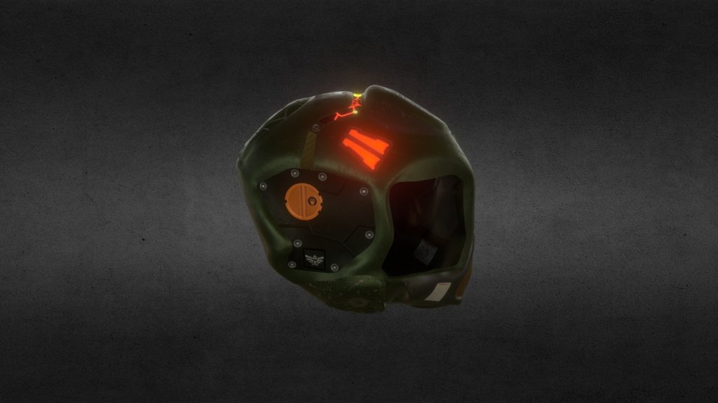 Sci-Fi Marine Helmet