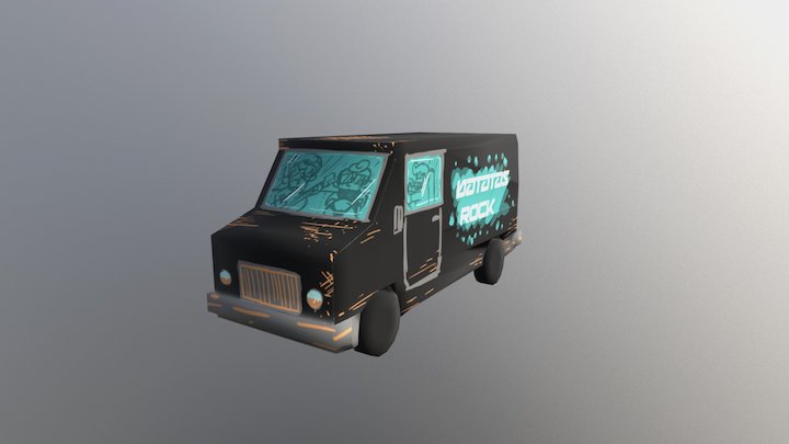 Furgão Batata Rock 3D Model