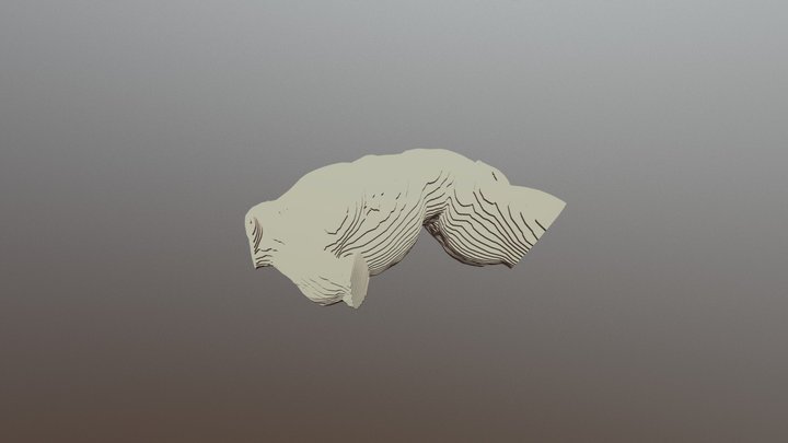 Reclining Male Torso 1 3D Model