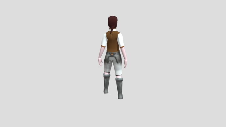 Red Haired Adventurer 3D Model