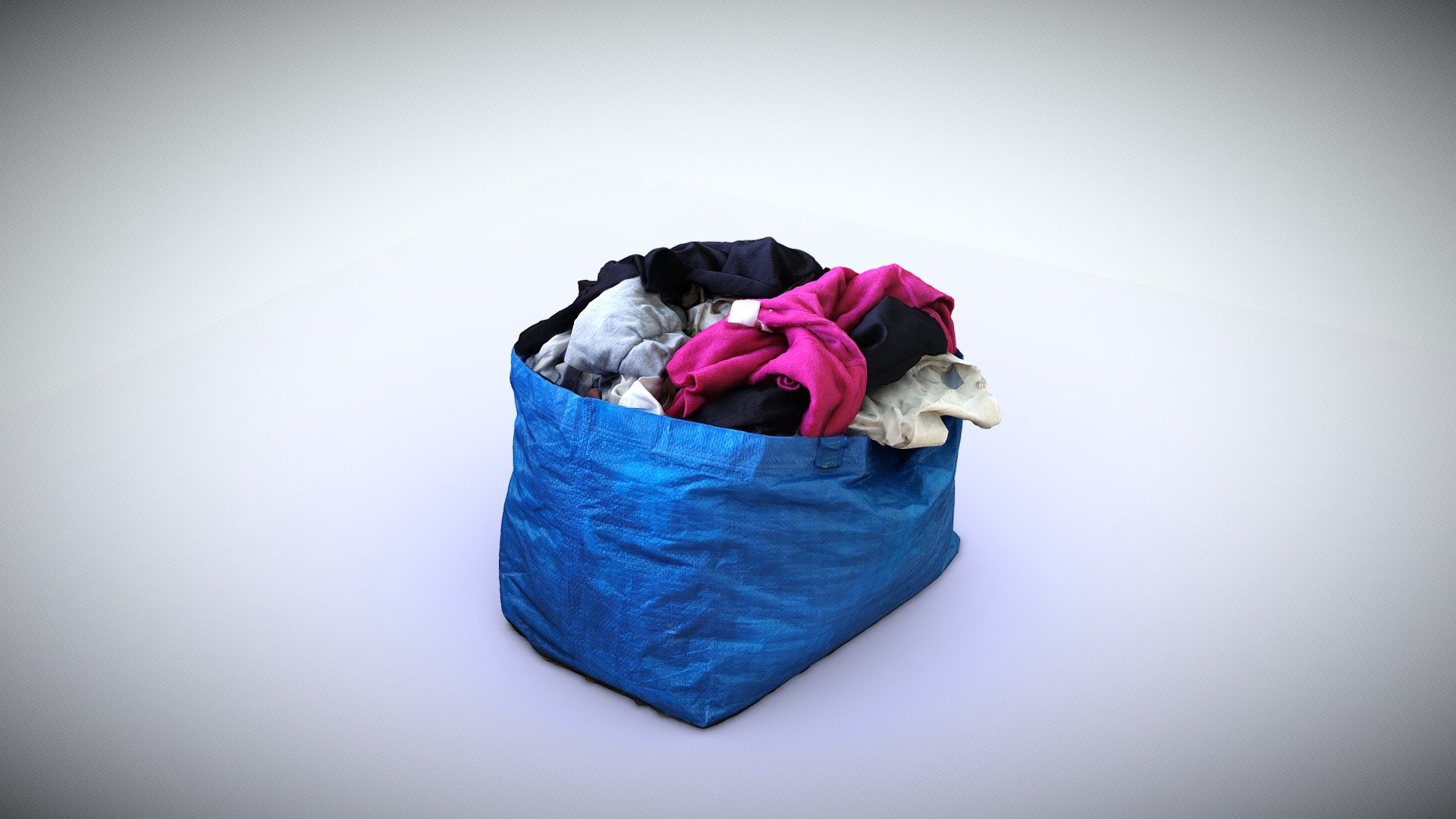 Large Bag With Old Things. Scan. - Buy Royalty Free 3D model by Foto ...