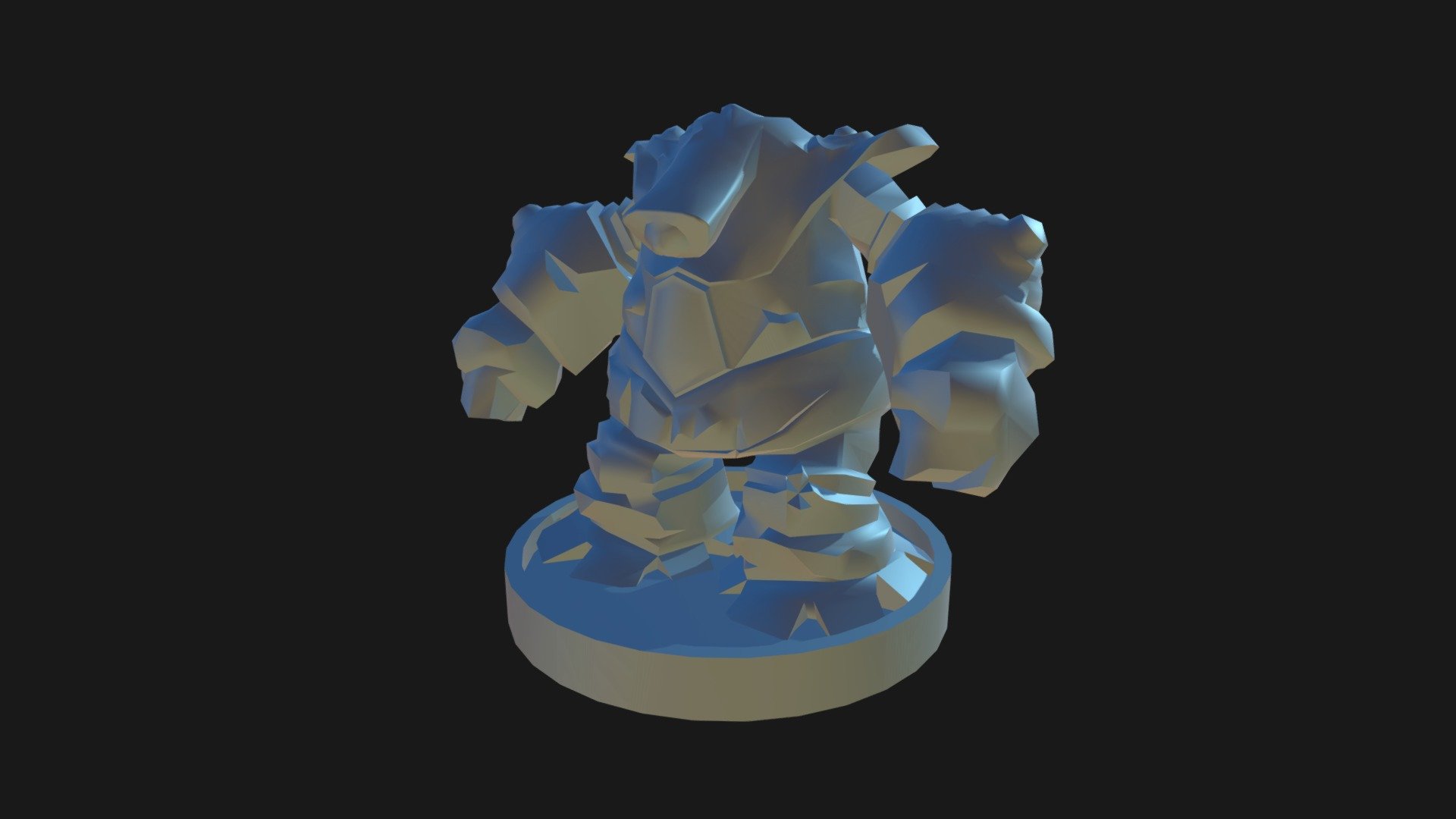 LOL Blue Ancient Golem Zombicide Piece