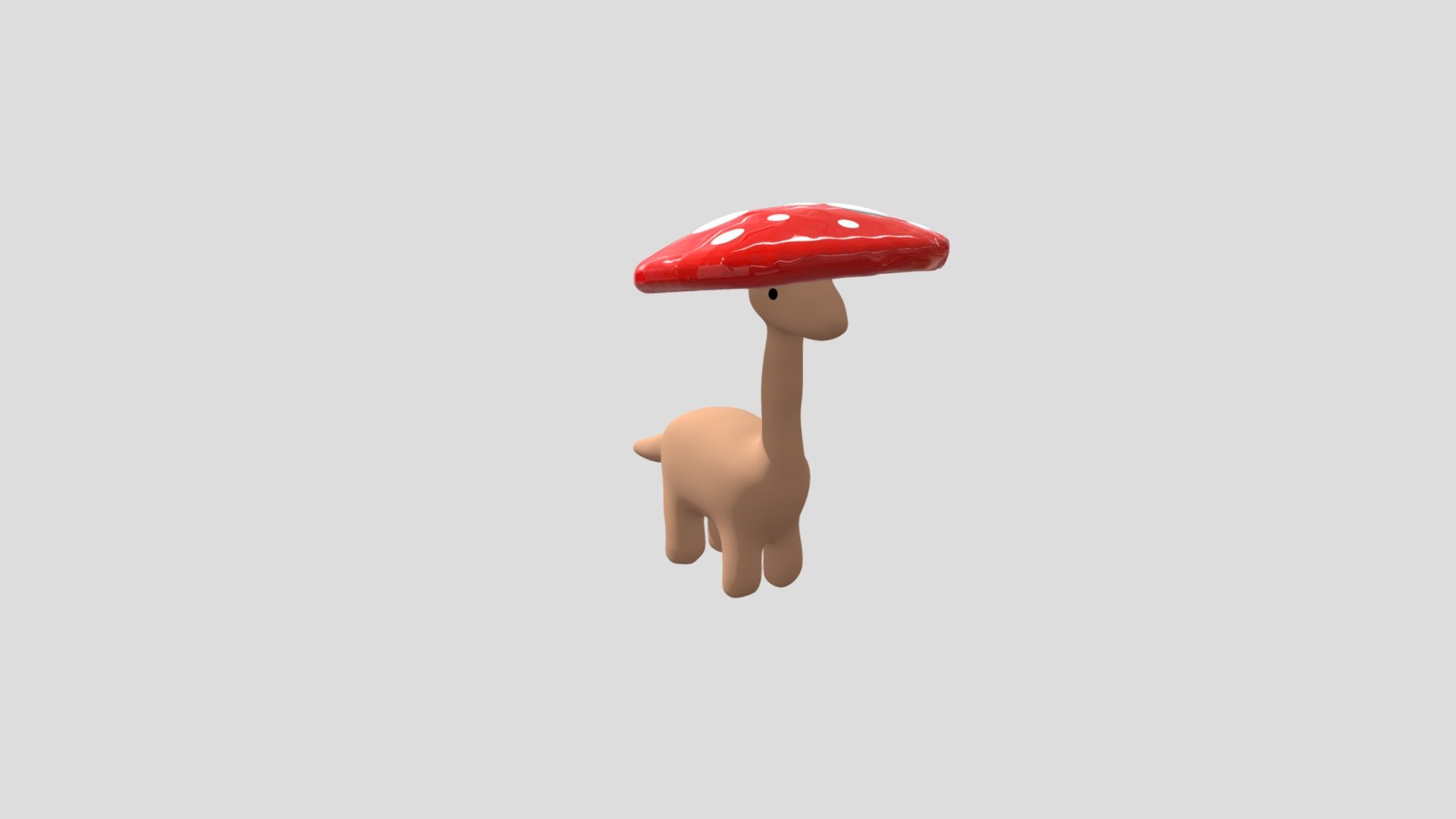 MushroomDino 3D model by Stephen (Murgys) [7dc22c2] Sketchfab