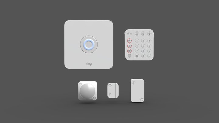 Security System Ring Alarm gen 2 3D Model