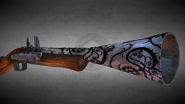 Ottoman Empire Blunderbuss 3D Model