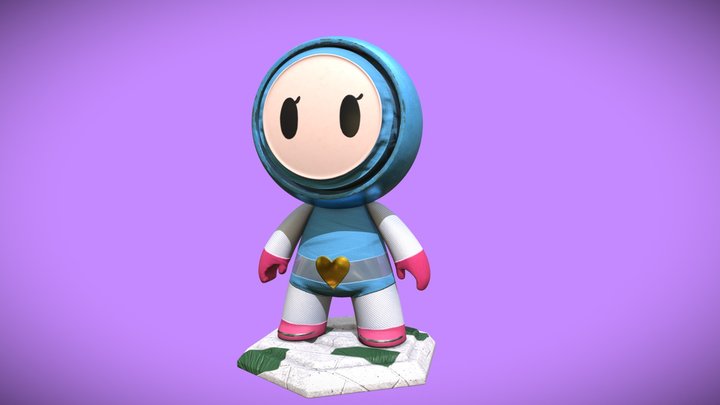 Bomberman Aqua - Meet Mat 3D Model