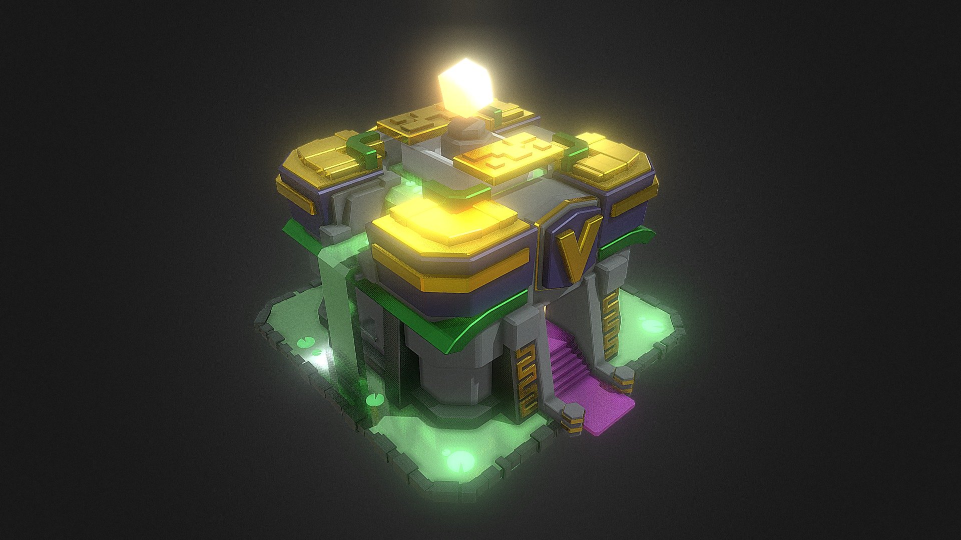 Town Hall 14 Clash Of Clans - Download Free 3D model by FunnyBoi  (@FunnyBoiiiiiii) [7dc3f7a]