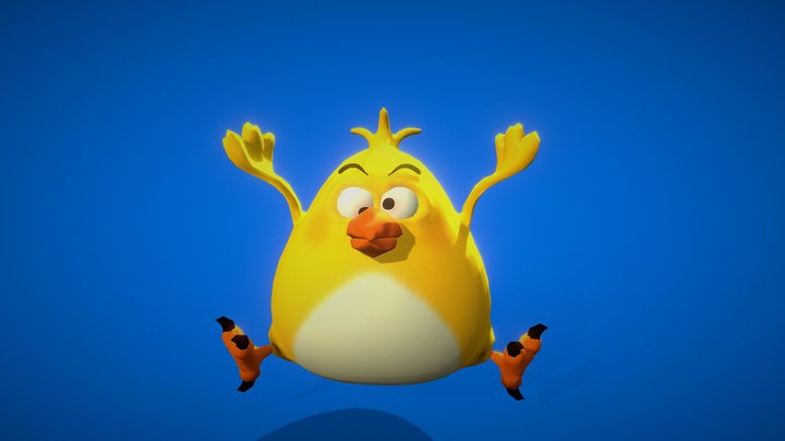 Fat Bird 3D Model