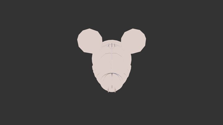 Mickey Mouse Head 3D 3D Model