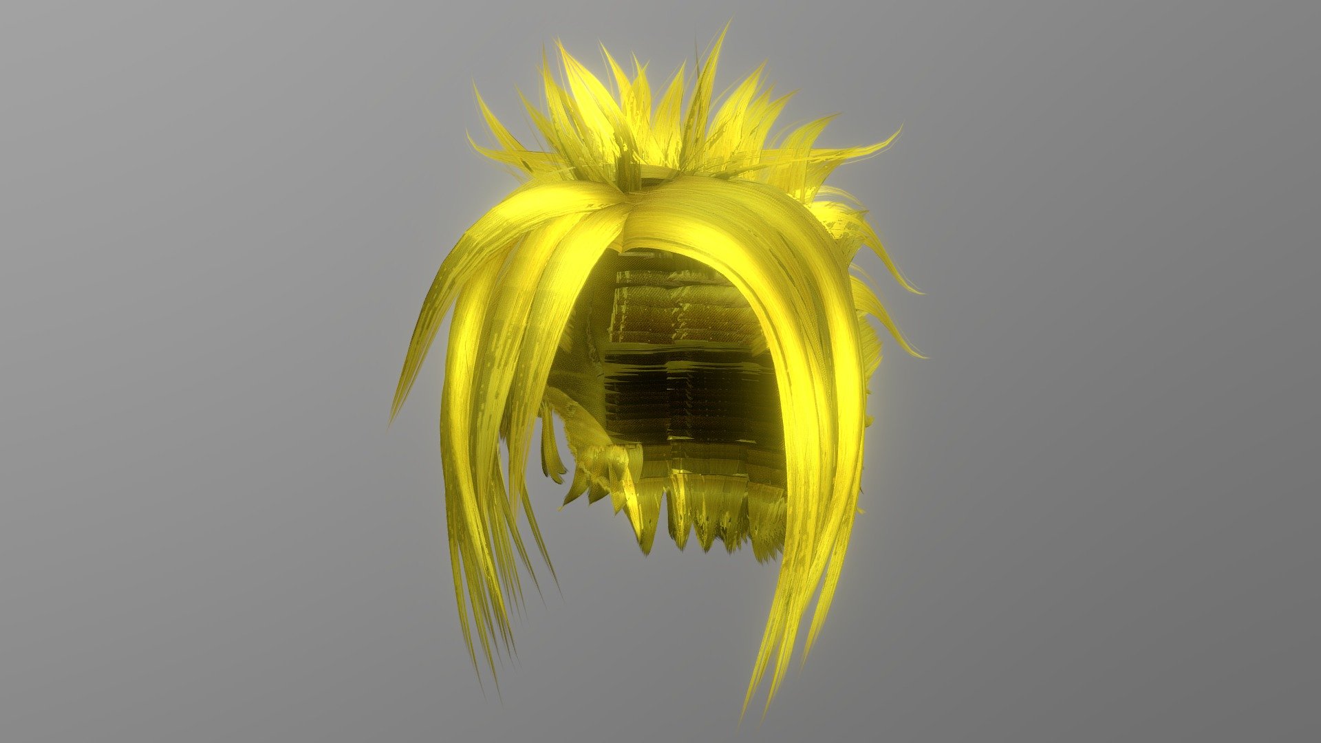 Anime Hair (Yellow) - Buy Royalty Free 3D model by shimtimultimedia ...
