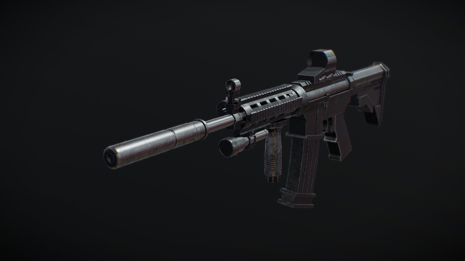 LP GUN V01 - 3D model by Mudassir (@mudassirnu) [7dc56c4] - Sketchfab