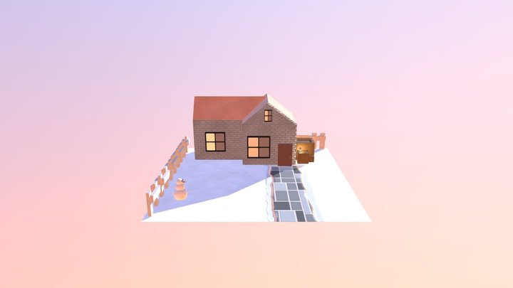Snowy Field 3D Model