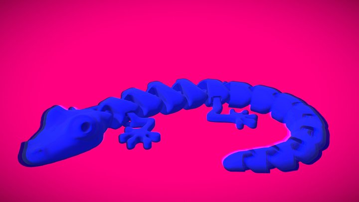 Articulated Lizard 3D Model