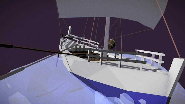 Greek Merchant ship 3D Model