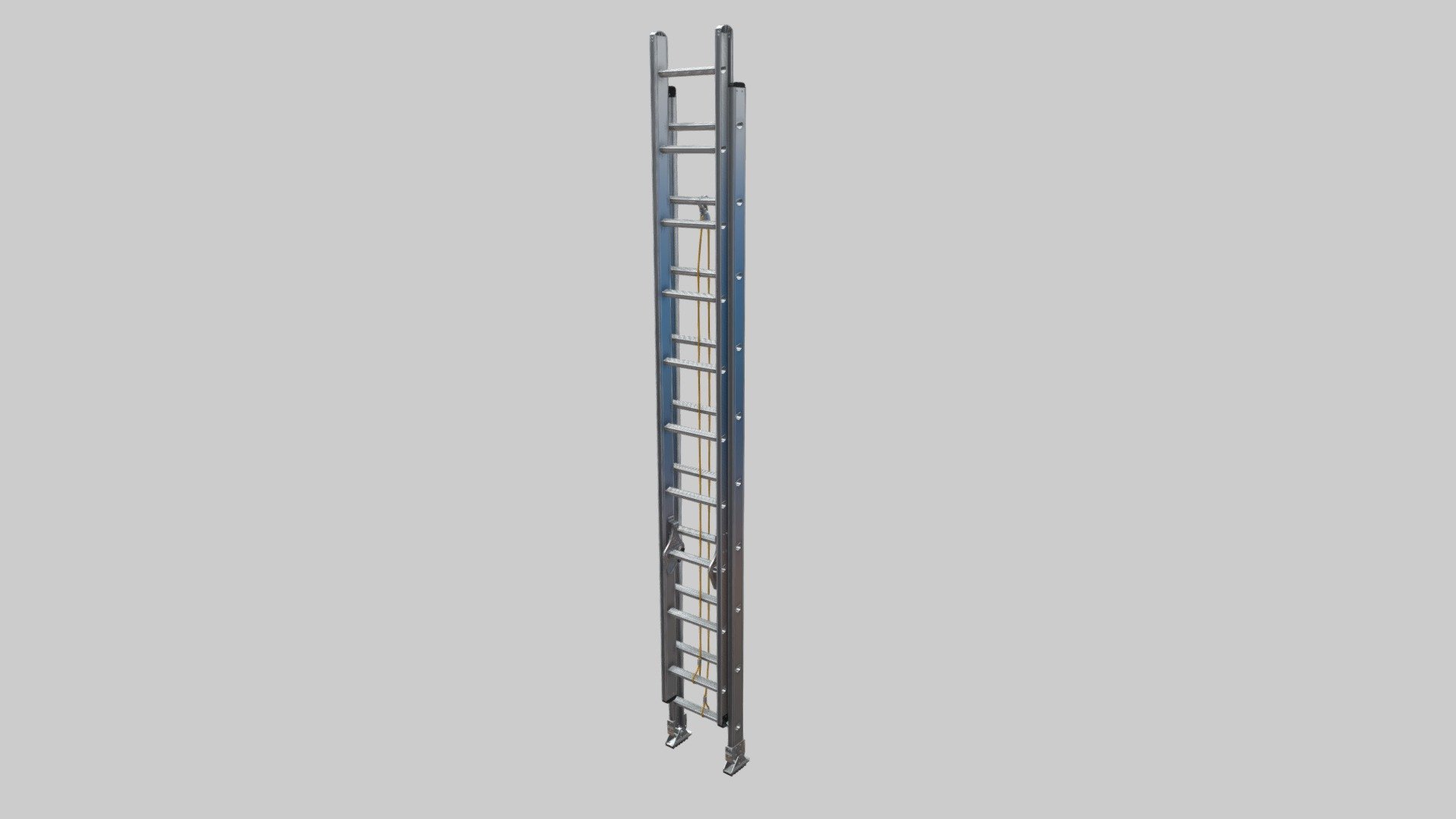 Escalera de tijera en aluminio meseta metálica - ALUMINA S.A