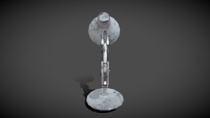 Old lamp low poly 3D Model